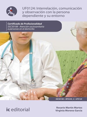 cover image of Interrelación, comunicación y observación con la persona dependiente y su entorno. SSCS0108